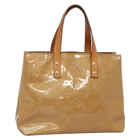 LOUIS VUITTON Monogram Vernis Reade PM Hand Bag Noisette M91334 LV Auth 134756 - Picture 1 of 16